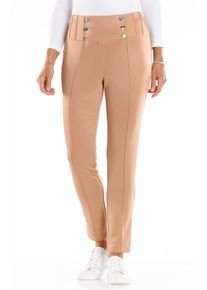Classic Basics Damen Jerseyhose, braun, Gr. 48, unifarben, 95% Polyester, 5% Elasthan, Hosen