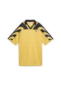 Puma Herren Trainingsshirt "Road To Unity Relaxed Graphic Fußballtrikot Erwachsene", gelb, Gr. XXL, mehrfarbig, Obermaterial: 100% Polyester; Rippe: