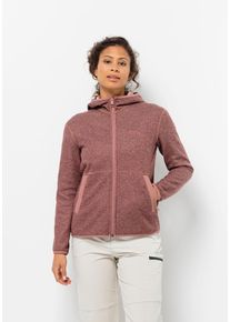 Jack Wolfskin Damen Fleecejacke "TANNENSPUR JKT W", rosa, Gr. XS, 1. OBERSTOFF 100% POLYESTER 2. OBERSTOFF 100% POLYAMID FUTTER 100% POLYESTER, Jacken