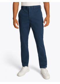 Tommy Jeans Herren Chinohose "TJM AUSTIN CHINO", blau, klassisch, Gr. 34, unifarben, Web, Obermaterial: 97% Baumwolle, 3% Elasthan, Hosen, in Unifarbe