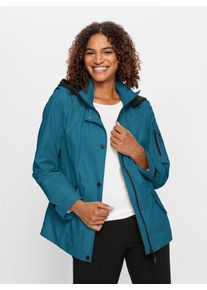 Casual Looks Damen Funktionsjacke, blau, Gr. 18, unifarben, 100% Polyester, Kapuzenfutter:100% Polyester, Wattierung:100% Polyester, Jacken