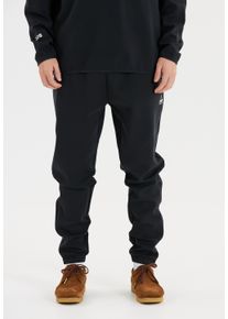 SOS Herren Sweathose "Vail", schwarz, casual, Gr. XL, unifarben, 85% Baumwolle, 10% Polyester, 5% Elasthan, Hosen, mit elastischem Bund und Kordelzug