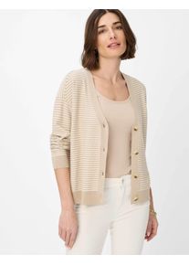 Brax Damen Cardigan "Style ANIQUE", braun, Gr. 48, 72% Viskose, 28% Polyamid, Strickjacken
