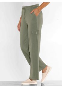 Classic Basics Damen Cargohose, grün, Gr. 20, unifarben, 100% Baumwolle, Hosen
