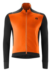 Gonso Herren Radtrikot "BAVELLA", orange, Gr. XL, 87% Polyester; 13% Elasthan, Trikots, Herren langarm Fahrradtrikot mit effizienter Wärmeisolierung