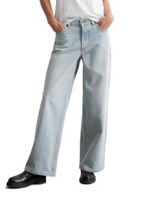 Marc O'Polo MARC O'POLO Damen Weite Jeans "Fnja", blau, casual, Gr. 30, Denim/Jeans, Obermaterial: 68% Baumwolle, 31% Lyocell, 1% Elasthan, Jeans