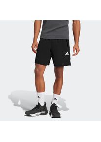 Herren Shorts "TR-ES WV MEL S", schwarz, sportlich, Gr. XXL, adidas Performance, Obermaterial: 100% Polyester, Hosen, Trainingsshorts, meliert,
