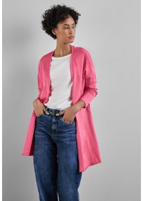 Street One Damen Strickjacke, pink, casual, Gr. 34, unifarben, Stoff, 70% Viskose, 30% Nylon, Strickjacken, verschlusslos