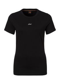 BOSS Orange T-Shirt »Elogo Premium Damenmode«, mit Label-Stitching