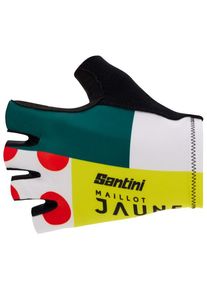 Santini Maillot Jaune Official Gloves Handschuhe (Gr L |bunt)