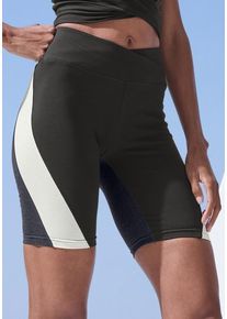 active by Lascana LASCANA ACTIVE Radlerhose mehrfarbig Gr. XS (32/34) für Damen. Mit Logodruck. Figurbetont. Nachhaltig.