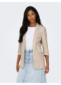 Only Damen Kurzblazer "ONLELLY 3/4 LIFE BLAZER TLR NOOS"weiß pepper detail:melange, modisch, Gr. 34, meliert, Web, Obermaterial: 95% Polyester, 5%