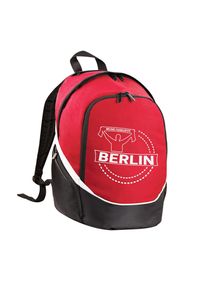 multifanshop Rucksack - Berlin rot - Meine Fankurve - Druck weiß - Tasche