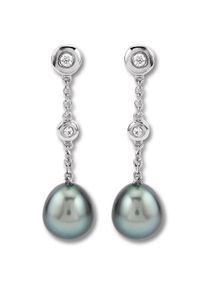 ONE ELEMENT Damen Paar Ohrhänger "Zirkonia Ohrringe Ohrhänger aus 925 Silber", Damen,mit Zirkonia, Silber 925 (Sterlingsilber)-Perlen, silber, Silber