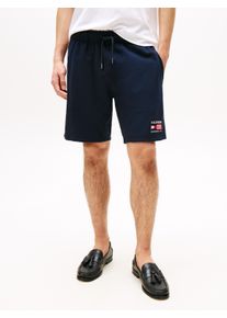 Tommy Hilfiger Herren Sweatshorts "AMERICANA SHORTS", blau, casual, Gr. M, Sweatware, Obermaterial: 100% Baumwolle, Hosen