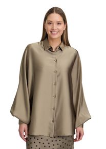 Vera Mont Damen Satinbluse "Vera Mont Satin-Bluse mit Kragen", blau, elegant, Gr. 36, Obermaterial: 100% Polyester., Blusen