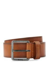BOSS Damen Ledergürtel "Jeeko_Sz40", braun, klassisch, Gr. 80, unifarben, Leder, Gürtel, mit BOSS Logo-Schriftzug auf der Schließe