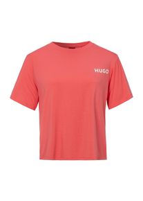 HUGO UNDERWEAR Damen Rundhalsshirt "UNITE_T-SHIRT", Gr. XS, rot, Single Jersey, Obermaterial: 93% Viskose, 7% Elasthan, casual, Shirts, mit Logo-Print