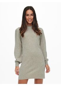 Jacqueline de Yong JDY Damen Strickkleid "JDYRUE LIFE L/S HIGH NECK DRESS KNT NOOS", grau, modisch, Gr. XXL, meliert, Feinstrick, Obermaterial: 51% Polyester, 46%