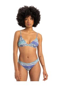 Quiksilver Damen Bikini-Hose "Champion Sound"aqua sky global heat 32x32, Gr. S, 87% Nylon, 13% Elasthan, Badehosen