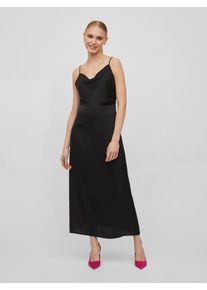 Vila Damen Trägerkleid "VIRAVENNA STRAP ANKLE DRESS - NOOS", schwarz, modisch, Gr. 34, unifarben, Web, Obermaterial: 100% Polyester, Kleider
