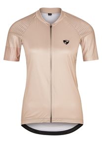 Ziener Damen Radtrikot "NESTELA", beige, Gr. 38, Obermaterial: 1. 100% Polyester; 2. 86% Polyester, 14% Elasthan, Trikots