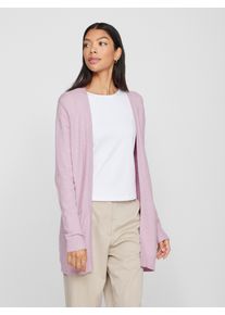 Vila Damen Strickjacke "VIRIL OPEN L/S KNIT CARDIGAN - NOOS", lila, modisch, Gr. S, meliert, Strick, Obermaterial: 50% Viskose, 27% Nylon, 23%