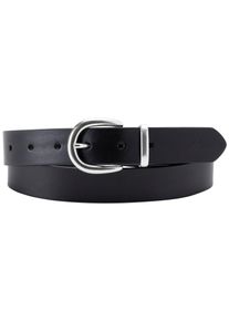 Levi's LEVI'S Damen Ledergürtel "WOMEN'S PHOEBE BELT", schwarz, modisch, Gr. 105, unifarben, Rindsleder, Gürtel