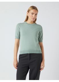 Y.A.S Damen Strickpullover "YASLENA SS KNIT PULLOVER S. NOOS", grün, modisch, Gr. XXL, unifarben, Strick, Obermaterial: 75% Viskose, 25% Nylon,