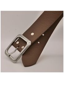AnnaMatoni Damen Ledergürtel, braun, casual, Gr. 110, unifarben, Rindsleder, Gürtel, mit silberner Schließe