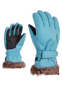 Ziener Kinder Skihandschuhe "LIM", blau, Gr. 7,5, Kunstfaser, Handschuhe