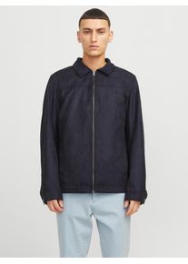 Jack & Jones JACK & JONES Herren Hemdjacke "JJEDYLAN SHACKET NOOS", schwarz, modisch, Gr. L, unifarben, Web, Obermaterial: 100% Polyester, Jacken, mit Fly-Away