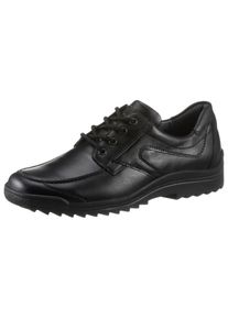 Waldläufer WALDLÄUFER Herren Schnürschuh "Palmer", Gr. 11,5, schwarz, Leder, sportlich, Schuhe, in Weite G (= weit), Freizeitschuh, Halbschuh, Schnürschuh