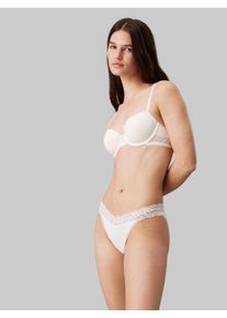Damen Balconnet-BH "LIGHTLY LINED BALCONETTE", Calvin Klein Underwear, Gr. 75, beige, Spitze, Obermaterial: 80% Polyamid, 20% Elasthan, casual, BHs,