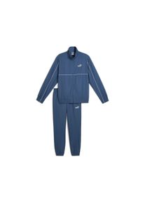 Puma Herren Jogginganzug "WOVEN TRACKSUIT", blau, sportlich, Gr. L, bedruckt, Twill, Obermaterial: 100% Polyester, Sportanzüge
