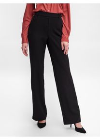 Véro Moda VERO MODA Damen Anzughose "VMMAYA MR STRAIGHT SOLID PANT", schwarz, elegant, Gr. XL, Web, Obermaterial: 62% Polyester, 33% Viskose, 5% Elasthan, Hosen