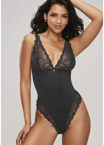 Lascana Body schwarz Gr. 34 für Damen. Ohne Bügel. Körpernah