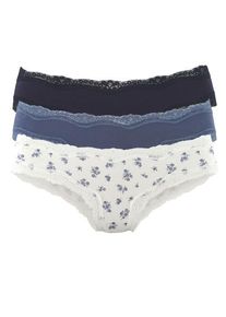 Vivance Brasilslip mehrfarbig Gr. 44/46 für Damen. Mit Spitze. Bequem. Nachhaltig.