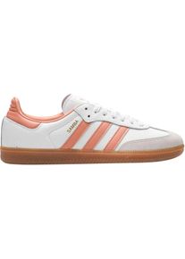 Adidas Low-Top Sneaker - Samba Og Cloud White / Wonder Clay / Crystal White - Gr. US_10_5 - in Wei&szlig; - f&uuml;r Damen