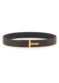 Tom Ford Gürtel - Reversible Belt - Gr. 110 - in Braun - für Damen