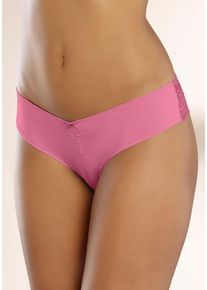 Lascana Brasilslip mehrfarbig Gr. 32/34 für Damen. Mit Spitze, Schleife. Körpernah