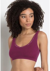 s.Oliver Bustier rot Gr. 32/34 für Damen. Mit Spitze. Basic. Nachhaltig.