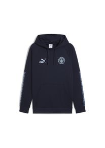 Puma Herren Hoodie "Manchester City KING Hoodie Herren"deep navy team light blau, Gr. XS, Obermaterial: 32% Polyester, 68% Baumwolle; Rippe: 3%