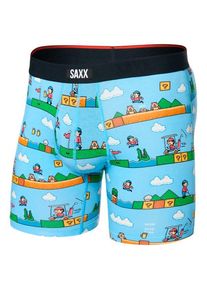 Kunstfaserunterwäsche SAXX Vibe Xtra Boxer Brief Fly Herren (Gr XL |blau)