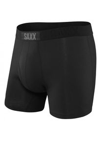 SAXX Ultra Super Soft Boxer Brief Fly Kunstfaserunterwäsche Herren (Gr XXL |schwarz)
