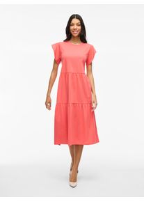 Vila Damen Sommerkleid "VISUMMER S/S MIDI DRESS - NOOS"dubarry, modisch, Gr. S, unifarben, Jersey, Obermaterial: 50% Baumwolle, 50% Polyester, Kleider