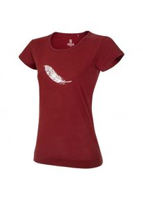 Ocun Classic T Organic Feather T-Shirt Damen (Gr L |rot)
