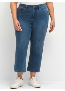 sheego Große Größen Stretch-Jeans in 7/8-Länge, mit Bodyforming-Effekt, blue denim, Größe 44 - Damen
