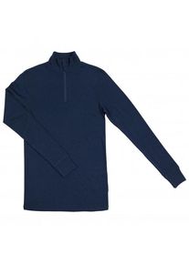 Merinounterwäsche Joha Blouse with Zip Herren (Gr XXL |blau)