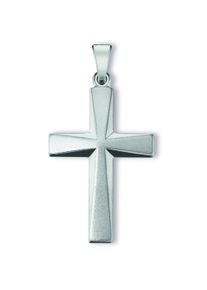 ONE ELEMENT Damen Kreuzkette "Halskette - Kreuzkette mit Kreuz Anhänger aus 925 Silber", Silber 925 (Sterlingsilber), silber, Silber 925